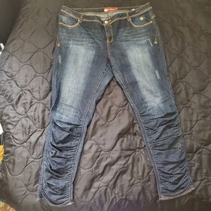 Vintage Apple Bottom Ruched Skinny Jean Sz 20